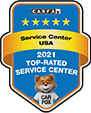 Top Rated Service Center Badge 2021